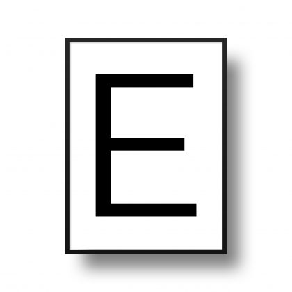 LETRA E